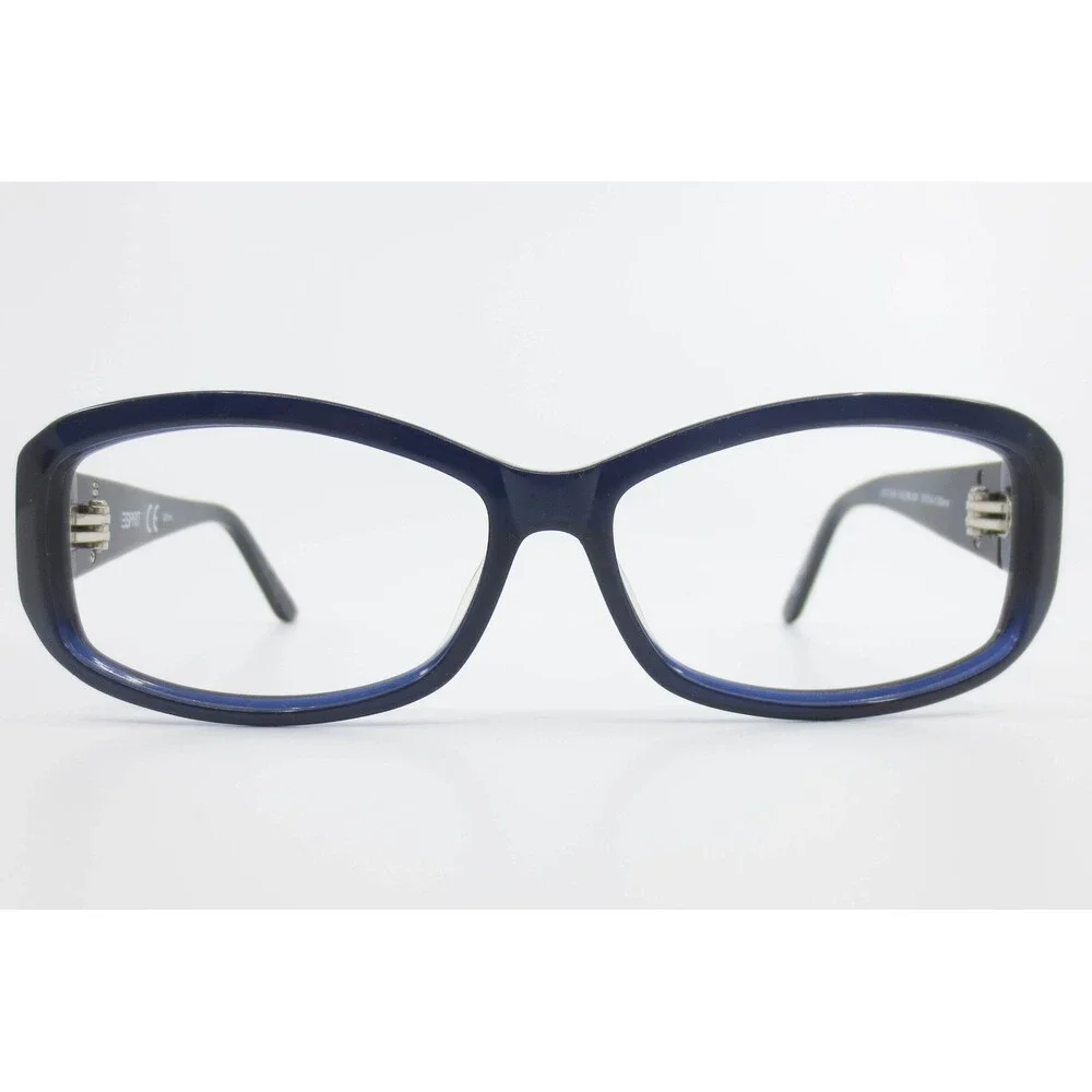 Esprit ET17738 507 Navy Blue Rectangular Eyeglasses Frames 57-14-130